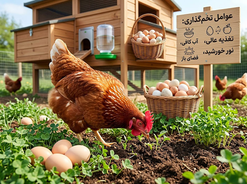 دلایل کاهش تخمگذاری مرغ
